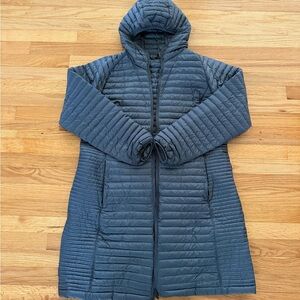 LL BEAN grey long parka coat